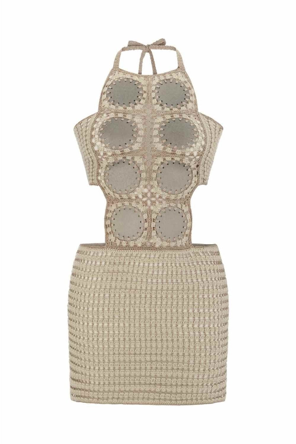 knee length dresses for ladies Petit Fours Hand-Crochet Mini Dress – World Vestium