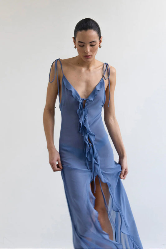 Bias Ruffle Cover-Up