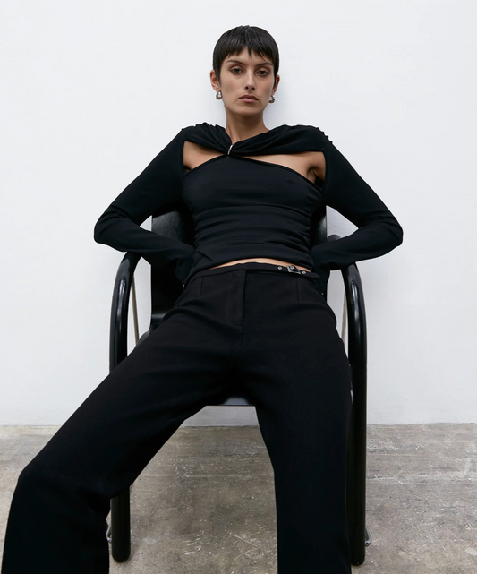 Sleek Belted Pants