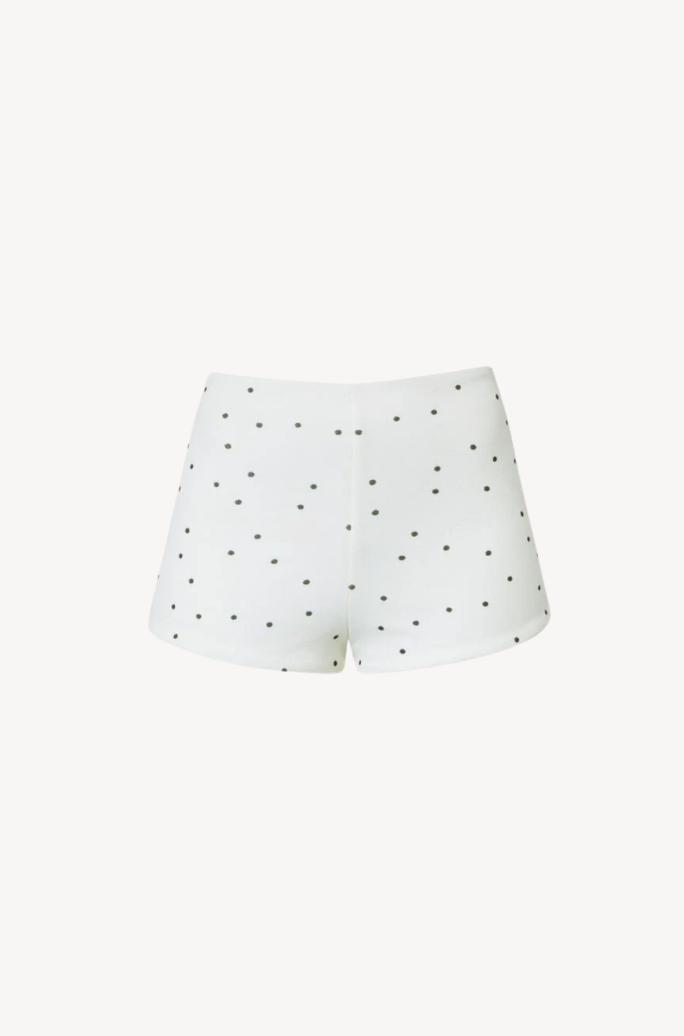Polka Dot Mini Shorts by Ostra — fun polka dot designer shorts for resort wear
