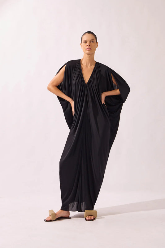 V-Neck Jersey Maxi Dress