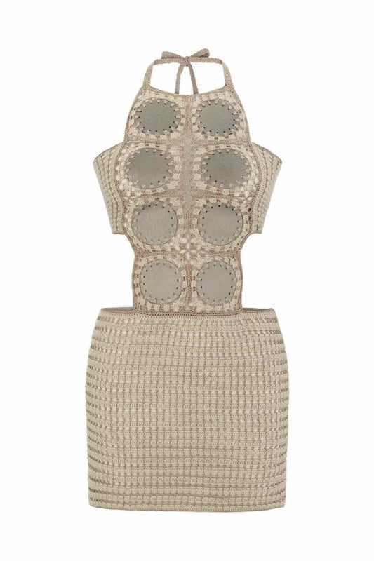 Petit Fours Hand-Crochet Mini Dress