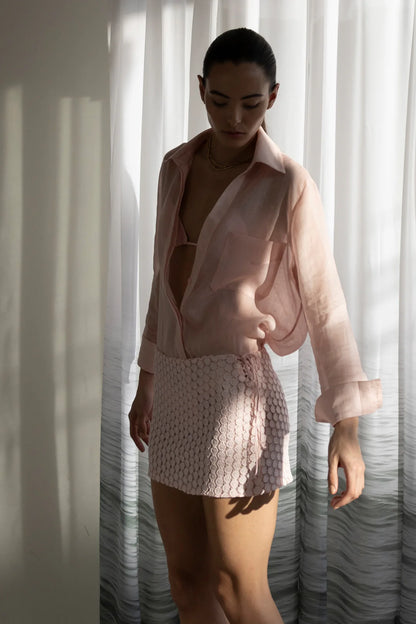 Pink Linen Shirt