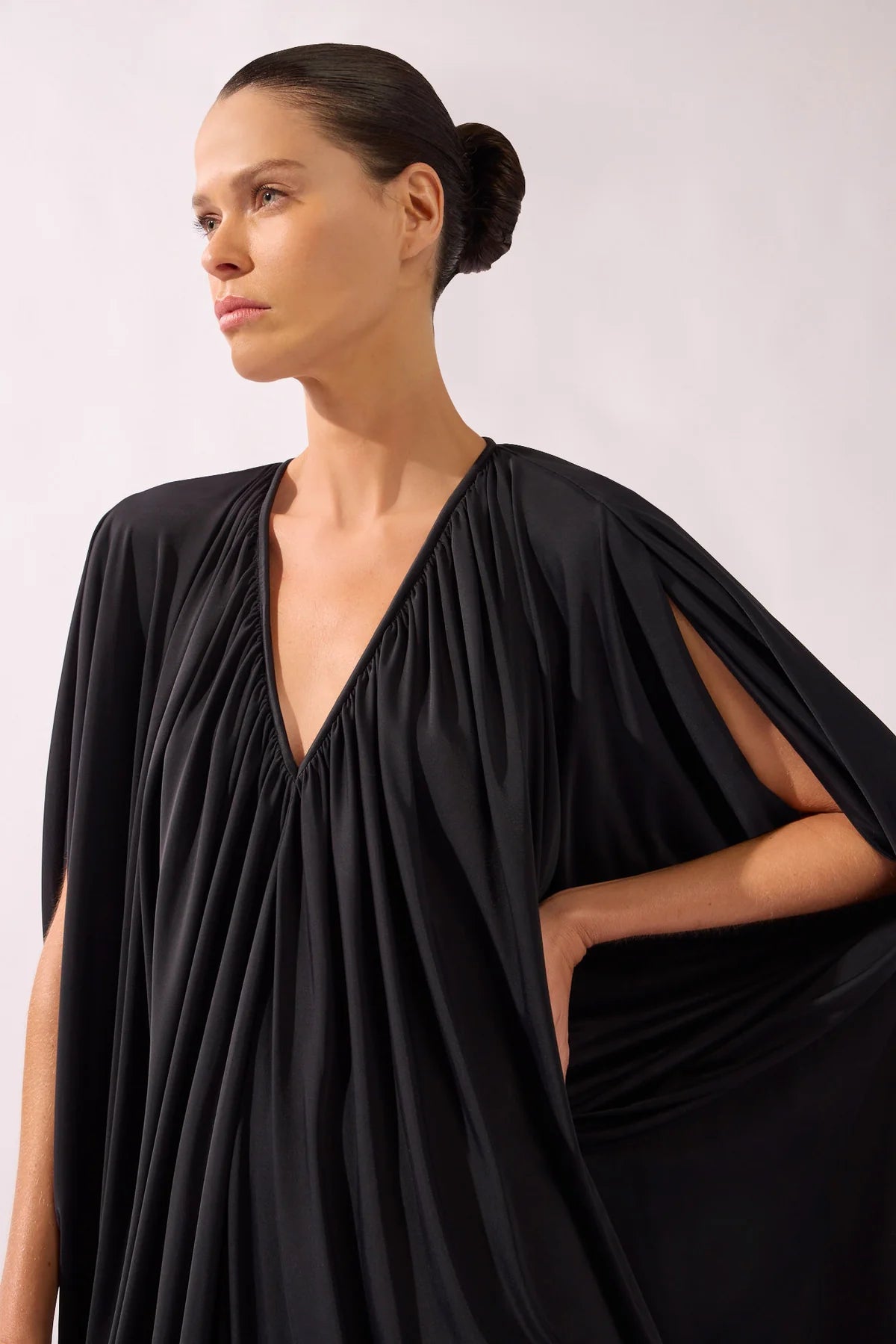 V-Neck Jersey Maxi Dress