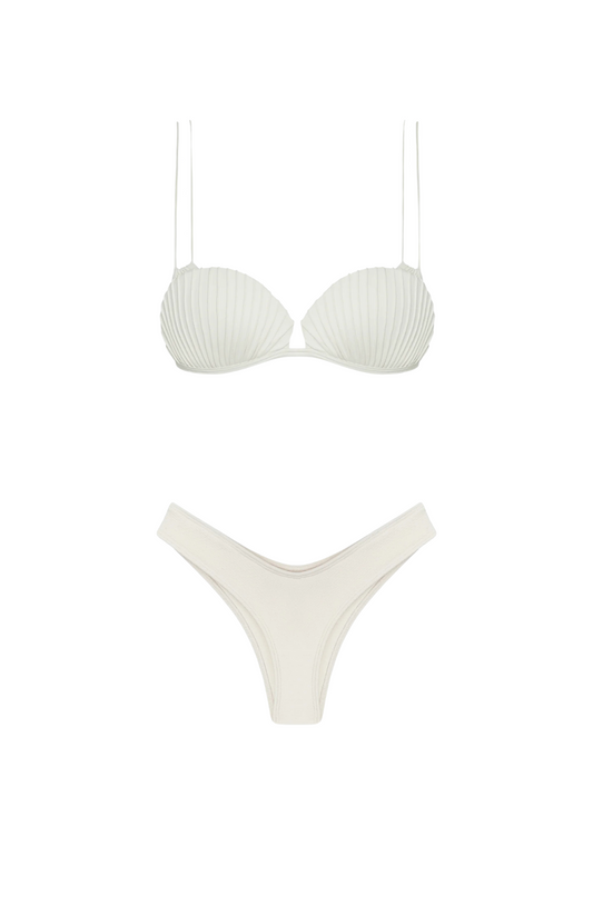 Off-White Shell Bikini Set