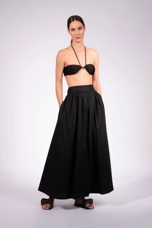 Solid Maxi Skirt