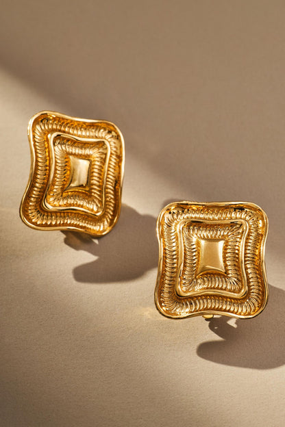 Wave Earrings - Gold