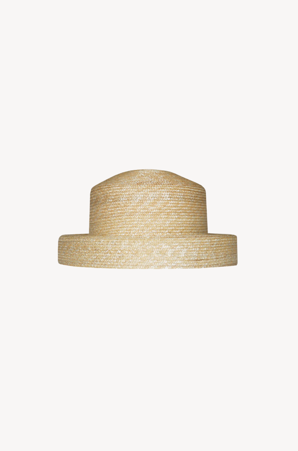 Natural Straw Short-Brim Hat by Ostra — luxury natural straw hat for resort