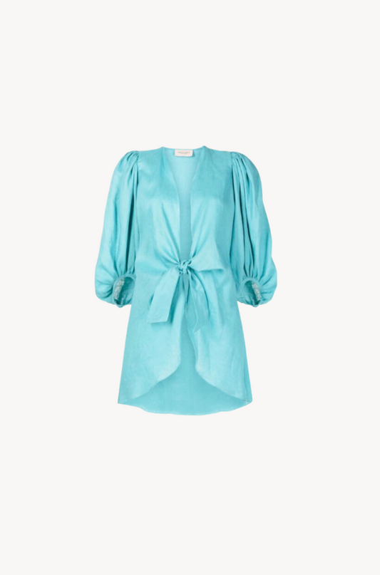 SOLID SHIRT WITH VOLUMINOUS SLEEVES
