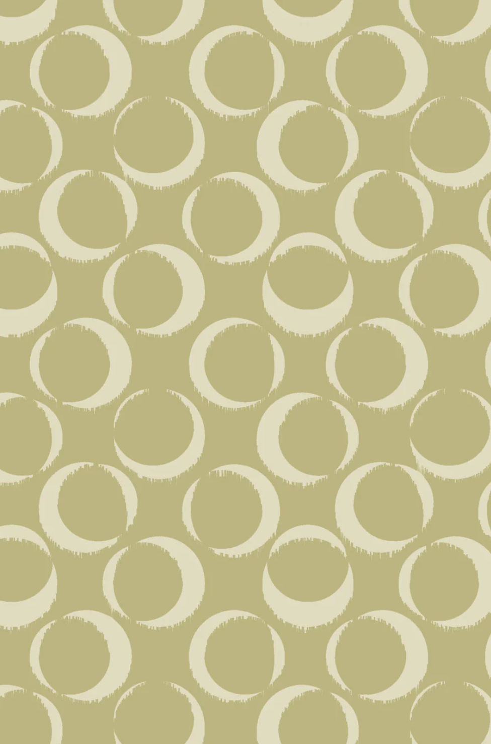 Ring Green Print Scarf by Ostra — luxury green printed silk scarf accessory