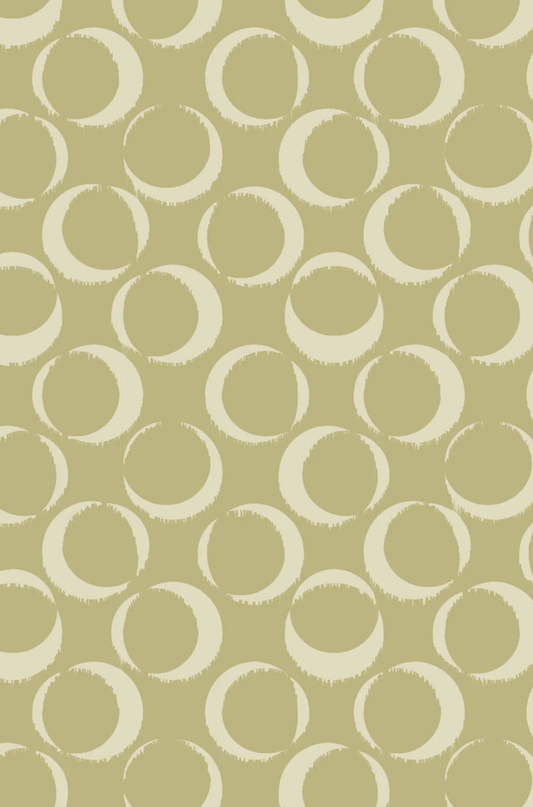 Ring Green Print Scarf by Ostra — luxury green printed silk scarf accessory