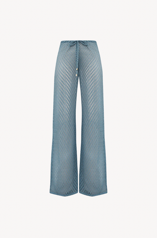Low Waist Crochet Pants by Ostra — hand-crochet luxury low-waist resort pants