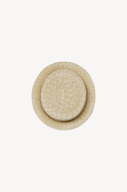 Natural Straw Short-Brim Hat