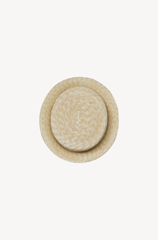 Natural Straw Short-Brim Hat