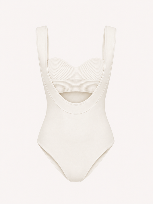 Scallop One Piece Swimsuit