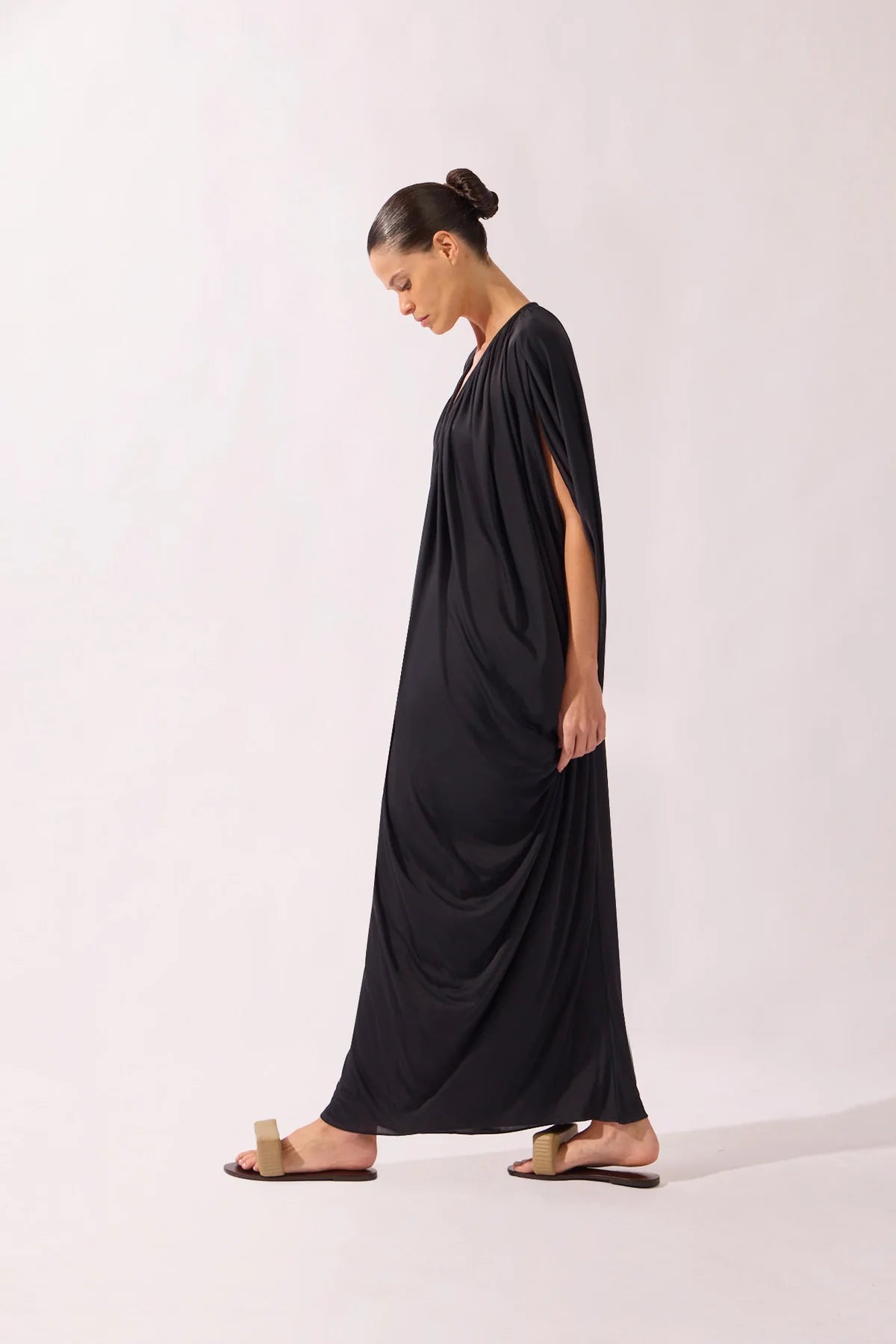 V-Neck Jersey Maxi Dress