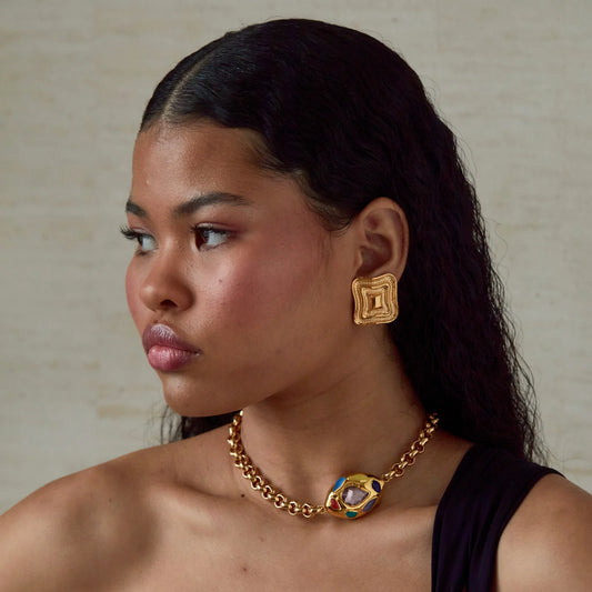 Wave Earrings - Gold