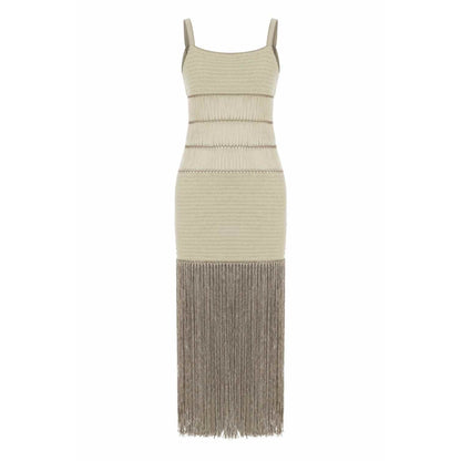 Bonbon Fringe Maxi Dress