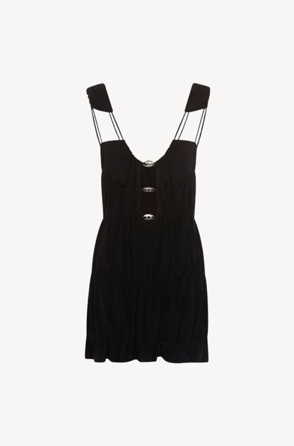 Miller Mini Dress by Paris Georgia — contemporary designer mini dress with refined tailoring