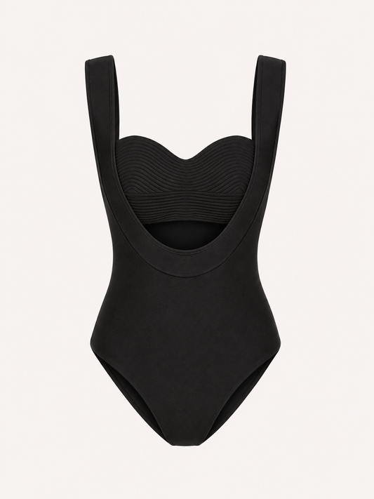 Scallop One Piece Swimsuit