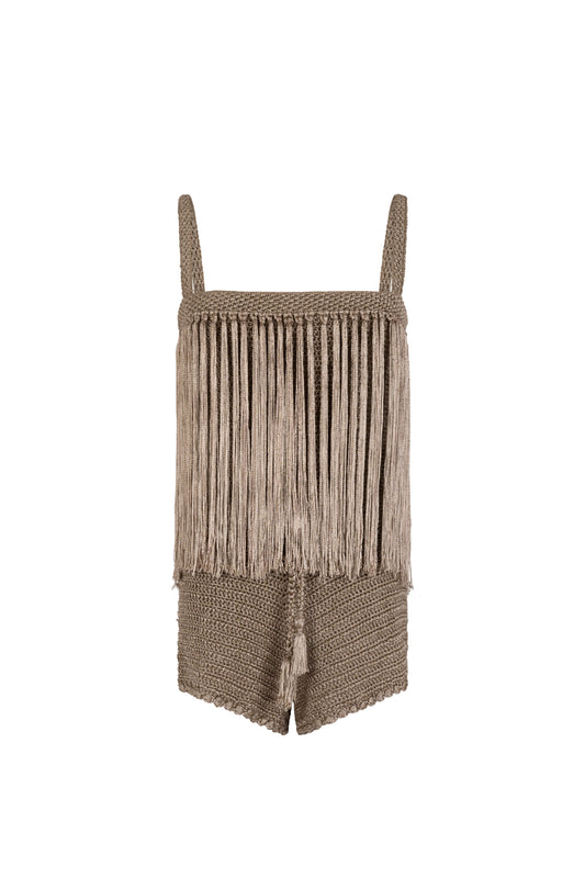 Square Neckline Crochet Set