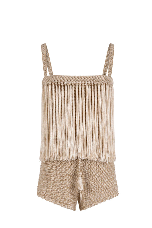 Square Neckline Crochet Set