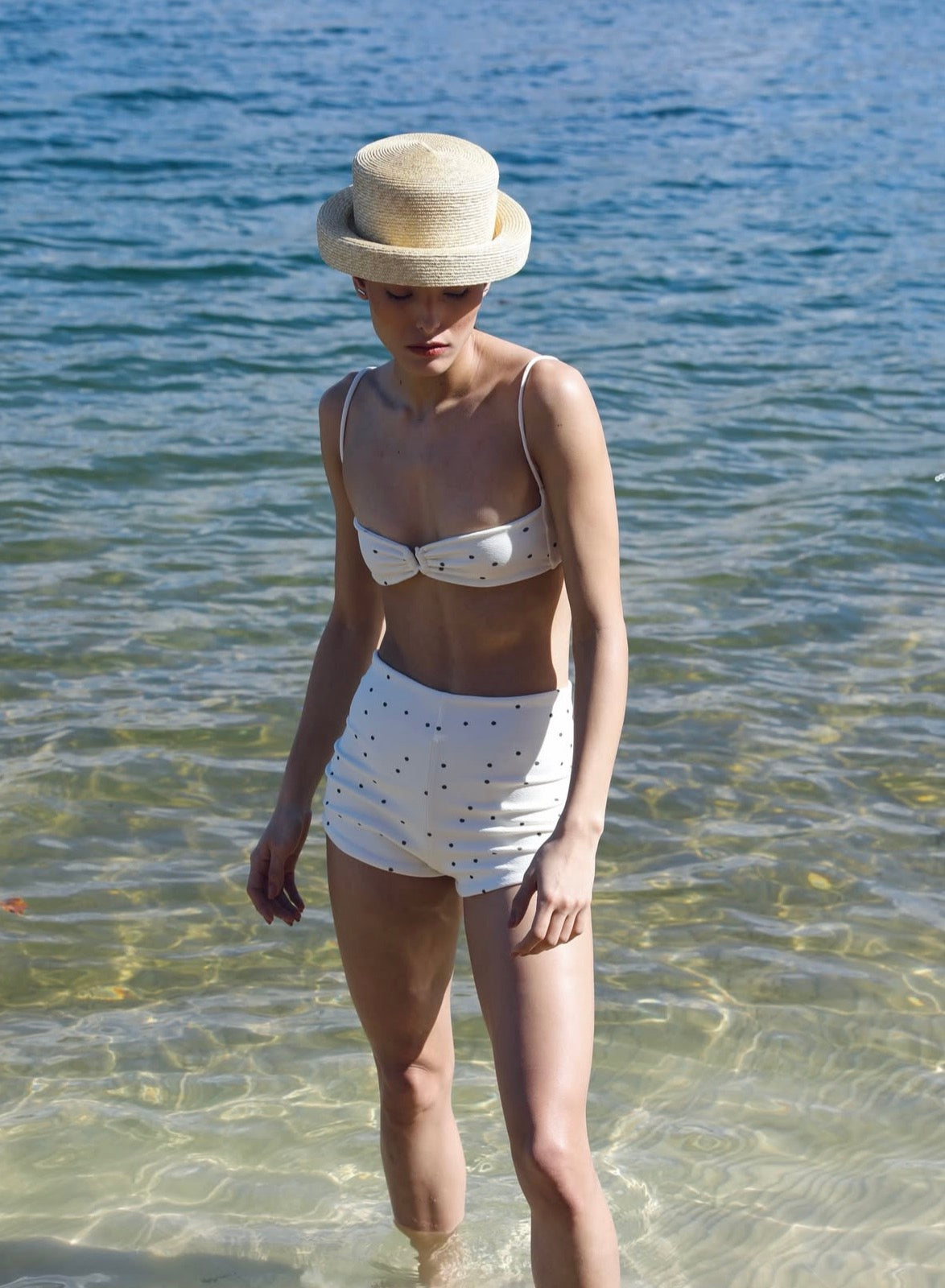 Natural Straw Short-Brim Hat