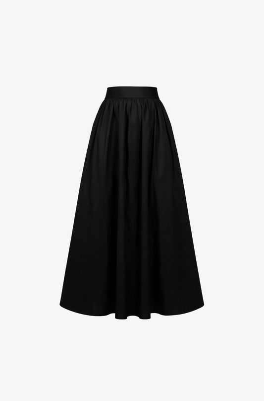 Solid Maxi Skirt