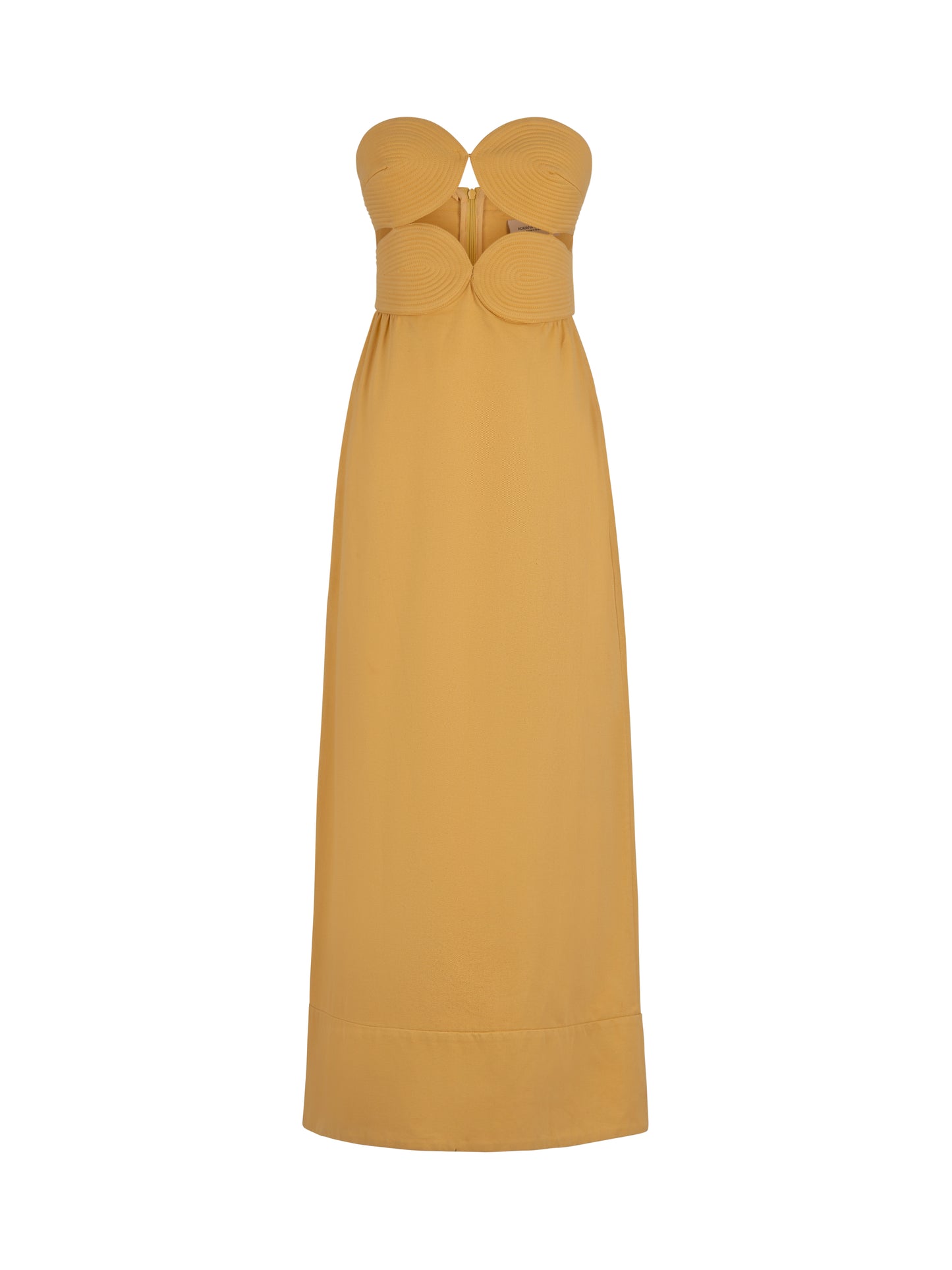 Matelasse Strapless Long Dress