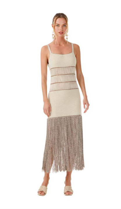 Bonbon Fringe Maxi Dress