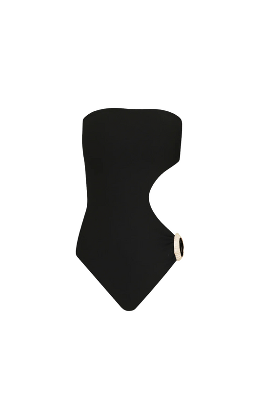 Slit One Piece Swimsuit