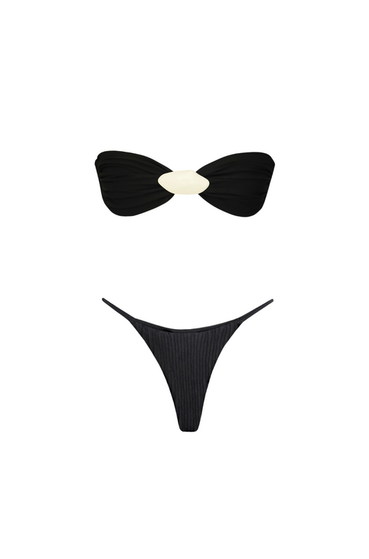 Black Shell Bikini Set
