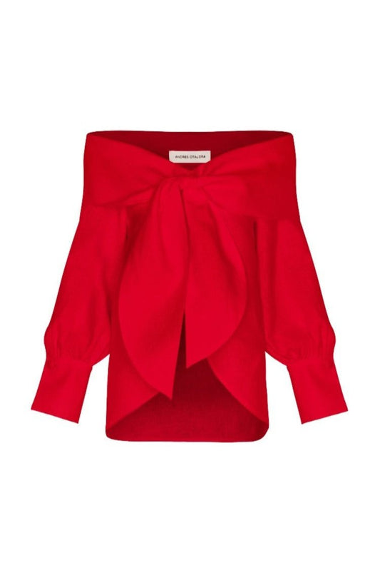 Manuela Knotted Linen Shirt