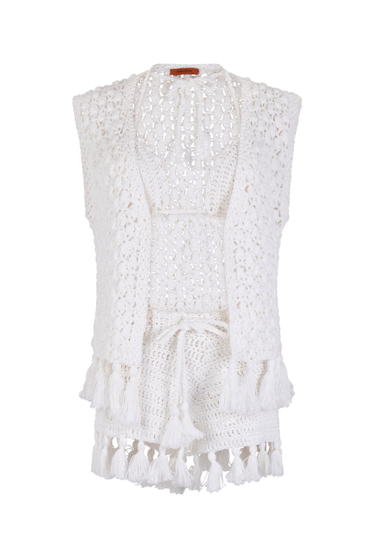 Crochet Tasseled Set