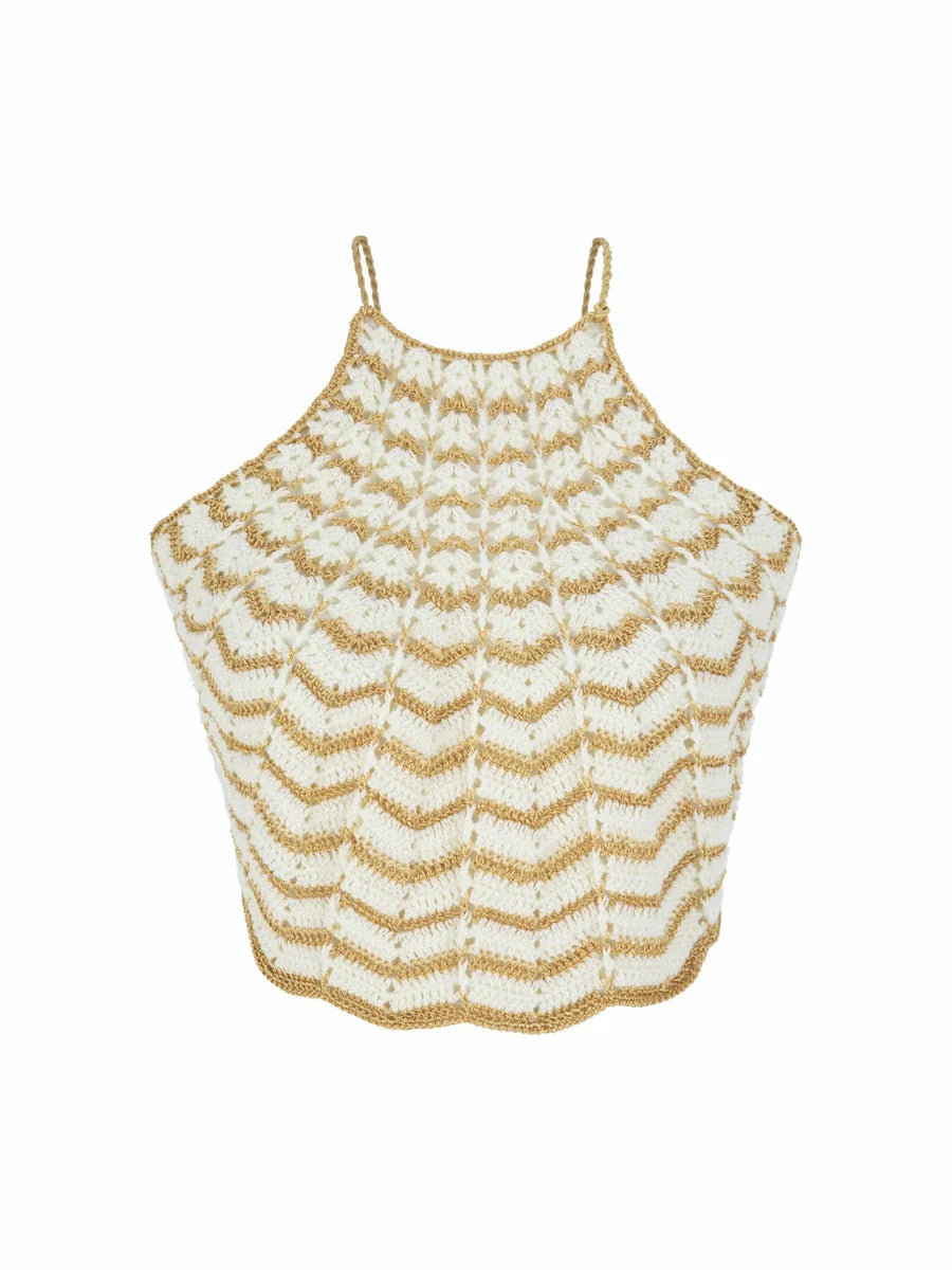 Regina Crochet Halter Top