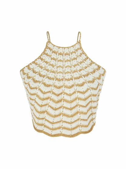 Regina Crochet Halter Top